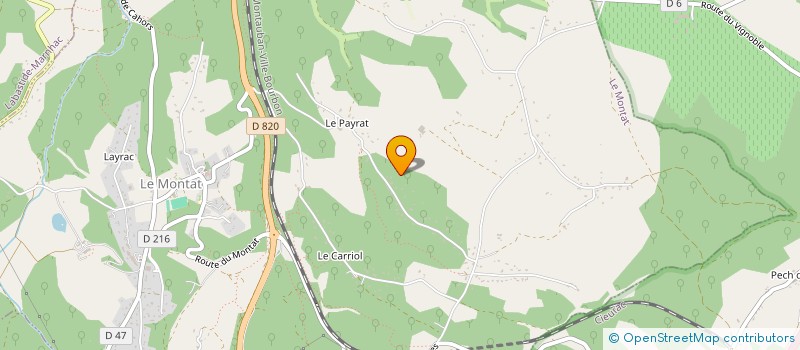 localisation de l'entreprise MONSIEUR MAURICE FOISSAC  LABASTIDE-MARNHAC