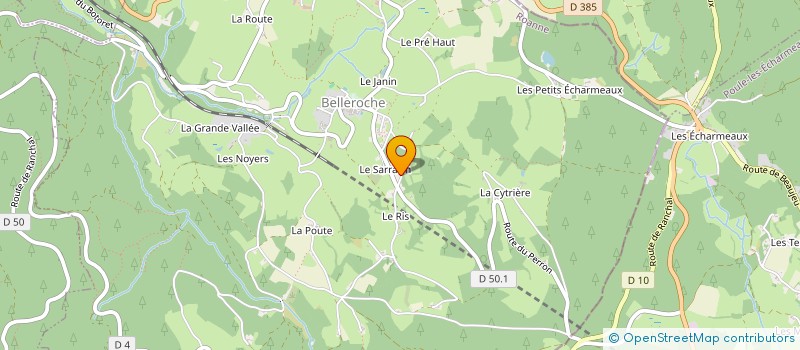 localisation de l'entreprise MONSIEUR MAURICE FOREST  BELLEROCHE