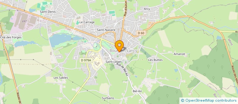 localisation de l'entreprise MONSIEUR MAURICE FORET  BOURBON-LANCY