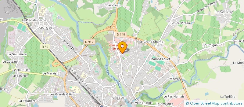 localisation de l'entreprise MONSIEUR MAURICE FORGET  CLISSON