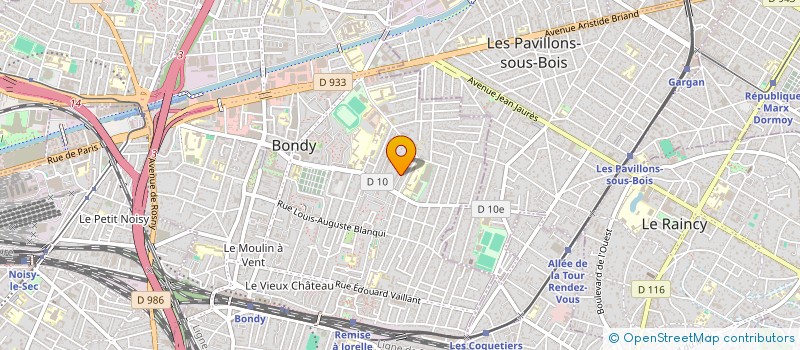 localisation de l'entreprise MONSIEUR MAURICE FOTSO à BONDY
