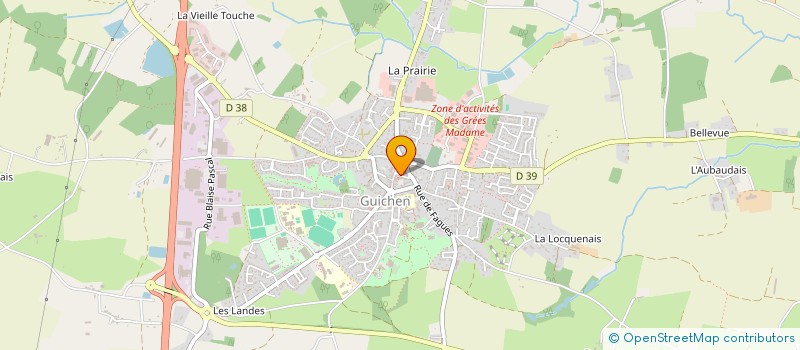 localisation de l'entreprise MONSIEUR MAURICE FOUILLE  GUICHEN