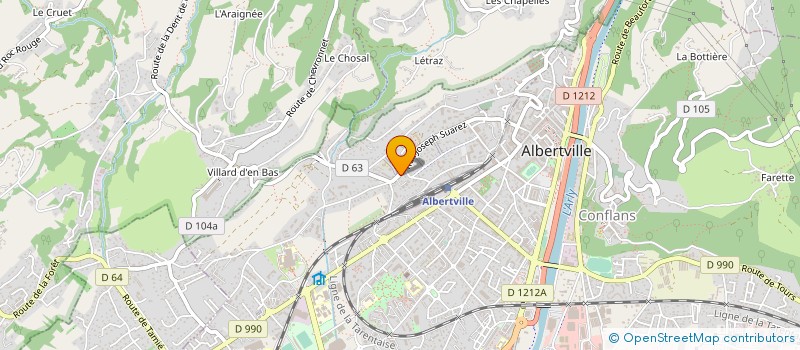 localisation de l'entreprise MONSIEUR MAURICE FRAIX  ALBERTVILLE