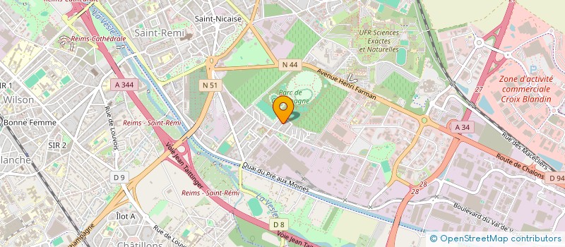 localisation de l'entreprise MONSIEUR MAURICE FRANC  REIMS