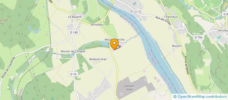 localisation de l'entreprise MONSIEUR MAURICE FRANCOIS  CREYS-MEPIEU