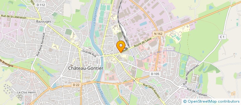 localisation de l'entreprise MONSIEUR MAURICE FRATER  CHATEAU-GONTIER-SUR-MAYENNE