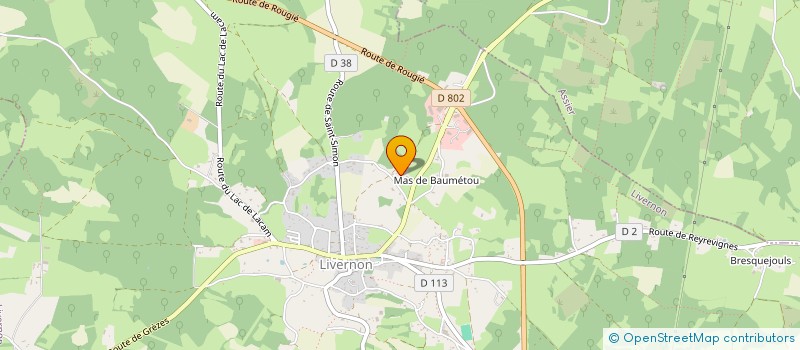 localisation de l'entreprise MONSIEUR MAURICE FRAUD  LIVERNON