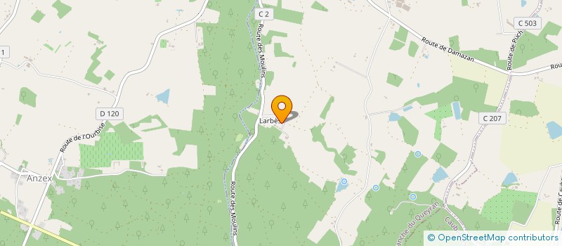 localisation de l'entreprise MONSIEUR MAURICE FRELET  VILLEFRANCHE DU QUEYRAN