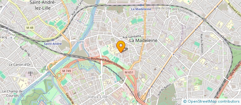 localisation de l'entreprise MONSIEUR MAURICE FRENOIS à LA MADELEINE