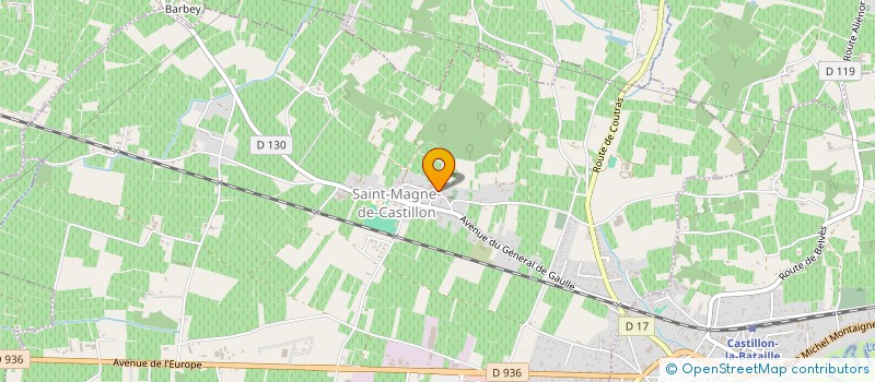 localisation de l'entreprise MONSIEUR MAURICE FRIOT  SAINT-MAGNE-DE-CASTILLON