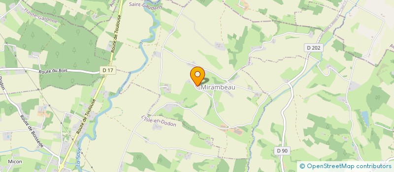 localisation de l'entreprise MONSIEUR MAURICE FRONTON  MIRAMBEAU