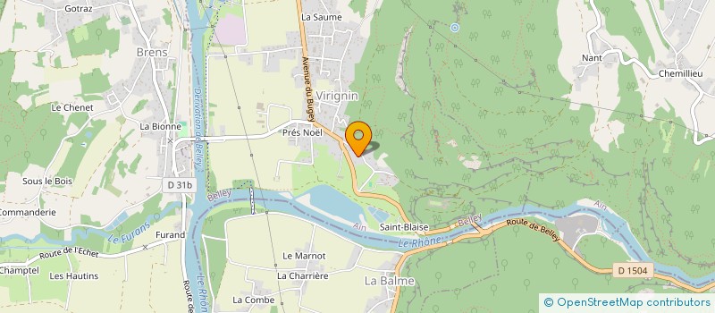 localisation de l'entreprise MONSIEUR MAURICE GACHE  VIRIGNIN