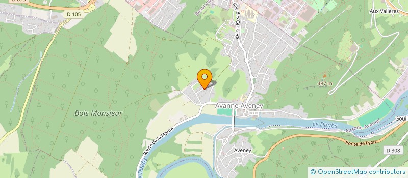 localisation de l'entreprise MONSIEUR MAURICE GAGLIARDI  AVANNE-AVENEY