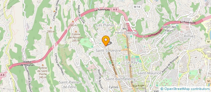 localisation de l'entreprise MONSIEUR MAURICE GALASSO  NICE