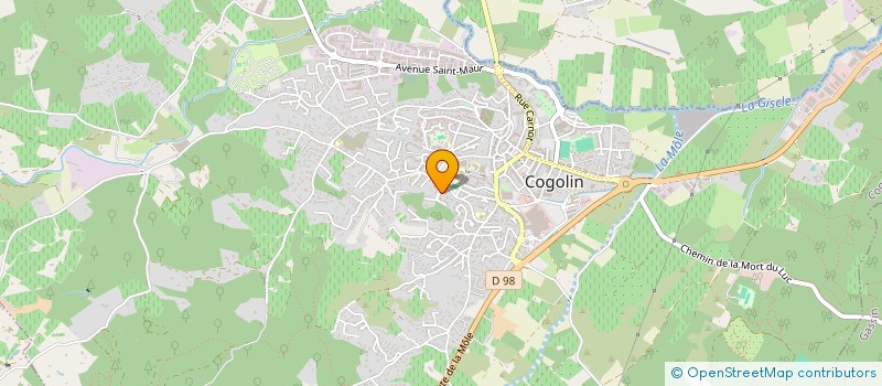 localisation de l'entreprise MONSIEUR MAURICE GARDE LEBRETON  COGOLIN