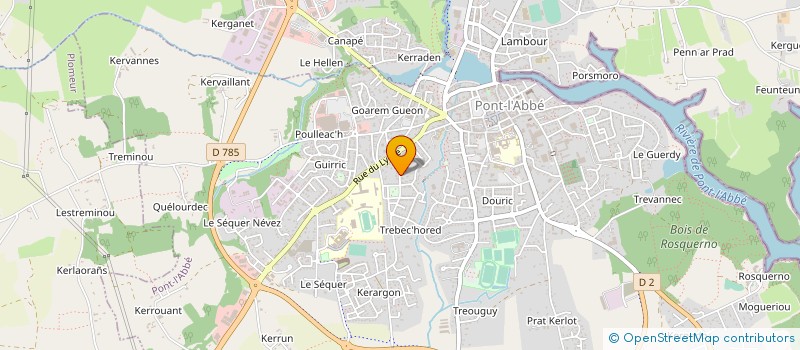 localisation de l'entreprise MONSIEUR MAURICE GARIN  PONT-L'ABBE