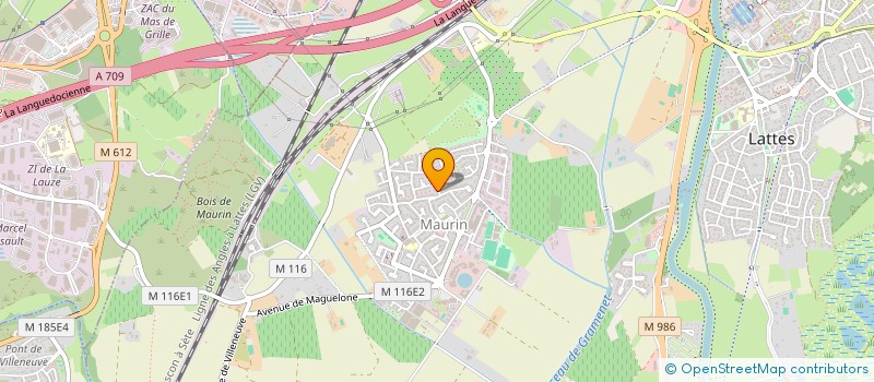 localisation de l'entreprise MONSIEUR MAURICE GAY à LATTES