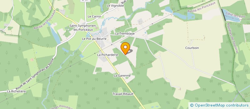 localisation de l'entreprise MONSIEUR MAURICE GENNETEAU  AVRILLE-LES-PONCEAUX