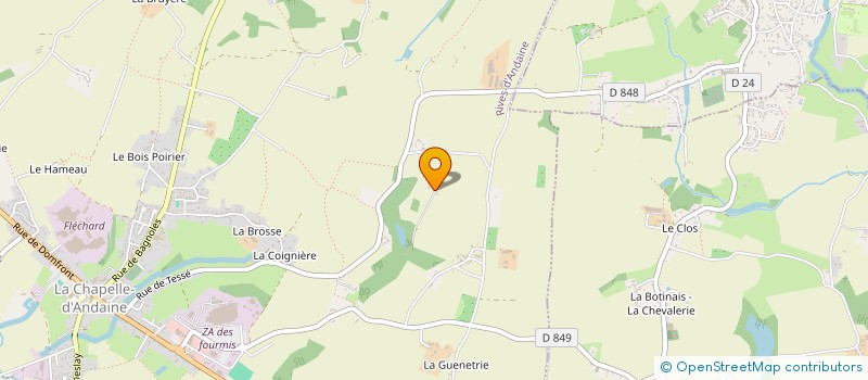 localisation de l'entreprise MONSIEUR MAURICE GERAULT à RIVES D'ANDAINE