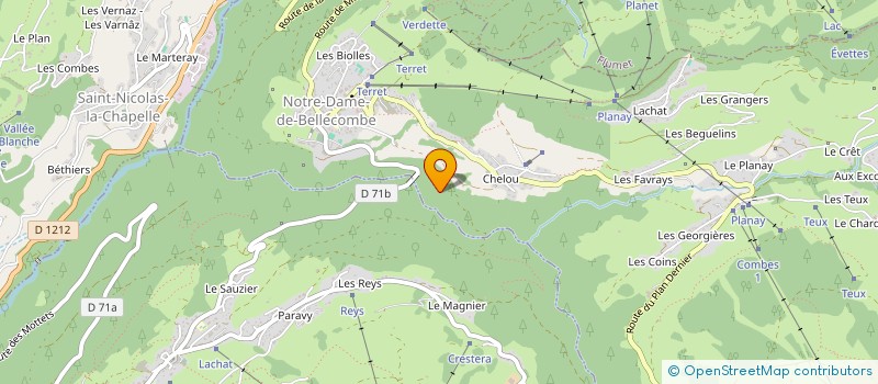 localisation de l'entreprise MONSIEUR MAURICE GERFAUD-VALENTIN à LA GIETTAZ