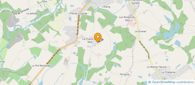 localisation de l'entreprise MONSIEUR MAURICE GERVIER  ST YRIEIX LA PERCHE