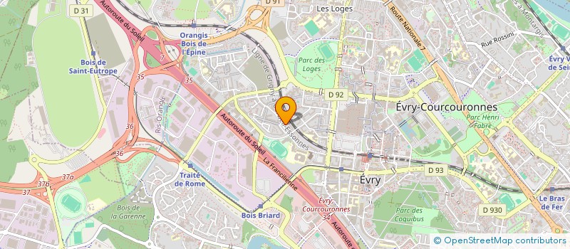 localisation de l'entreprise MONSIEUR MAURICE GHALAYINI  EVRY-COURCOURONNES