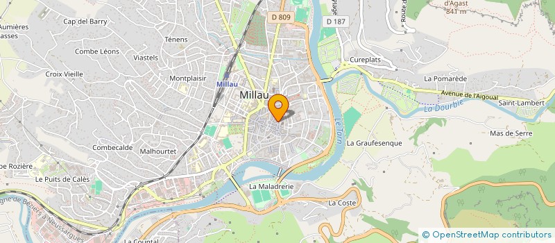 localisation de l'entreprise MONSIEUR MAURICE GIOIA  MILLAU