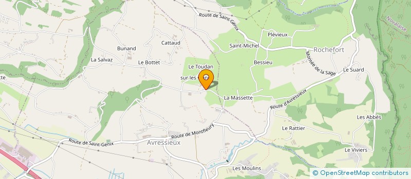 localisation de l'entreprise MONSIEUR MAURICE GIRERD à AVRESSIEUX
