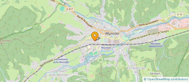 localisation de l'entreprise MONSIEUR MAURICE GOLLING  MUNSTER