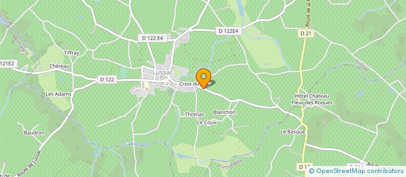 localisation de l'entreprise MONSIEUR MAURICE GOMBEAU à LUSSAC