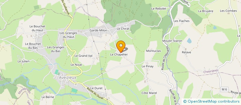 localisation de l'entreprise MONSIEUR MAURICE GONON à AVEIZIEUX