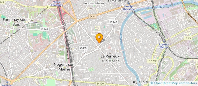 localisation de l'entreprise MONSIEUR MAURICE GOYON  LE PERREUX-SUR-MARNE