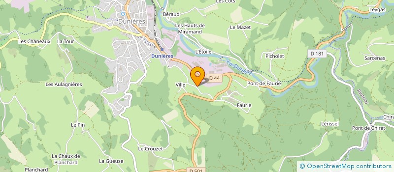 localisation de l'entreprise MONSIEUR MAURICE GRAIL  DUNIERES