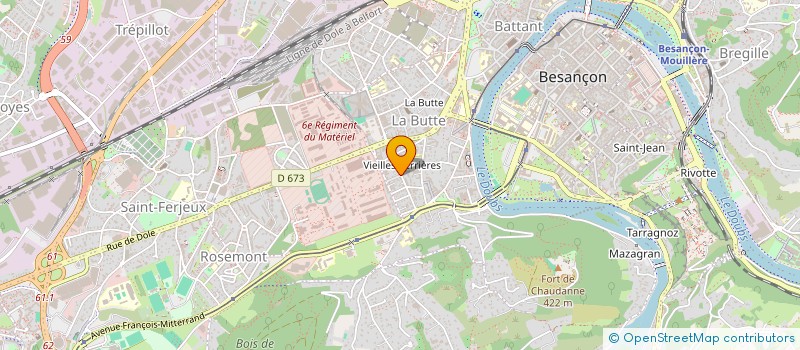 localisation de l'entreprise MONSIEUR MAURICE GRAVELLE  BESANCON