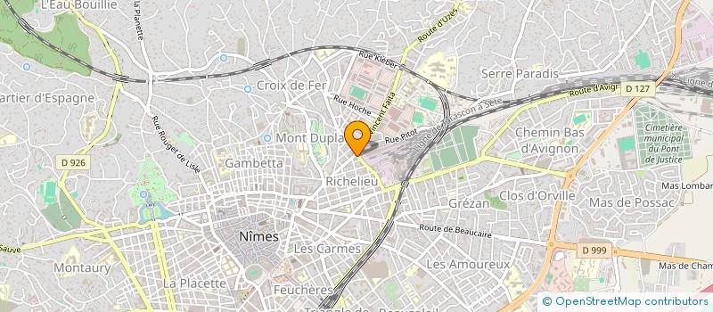 localisation de l'entreprise MONSIEUR MAURICE GREGOIRE  NIMES