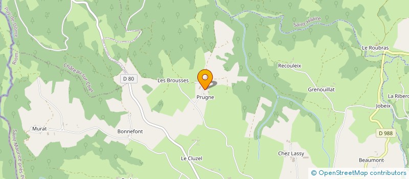 localisation de l'entreprise MONSIEUR MAURICE GRENOUILLAT à SAINT-MAURICE-PRES-PIONSAT