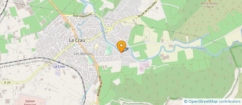 localisation de l'entreprise MONSIEUR MAURICE GUEDON à LA CRAU