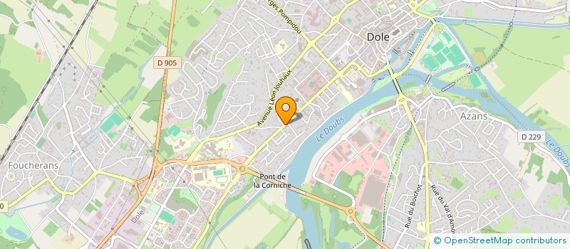 localisation de l'entreprise MONSIEUR MAURICE GUELLE à DOLE