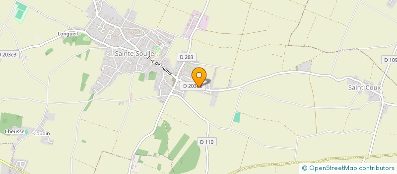 localisation de l'entreprise MONSIEUR MAURICE GUERIN  SAINTE-SOULLE