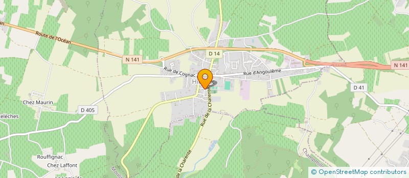 localisation de l'entreprise MONSIEUR MAURICE GUERIN à HIERSAC