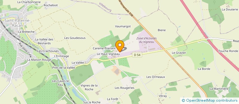 localisation de l'entreprise MONSIEUR MAURICE GUILBAUD  BEAUMONT-LOUESTAULT