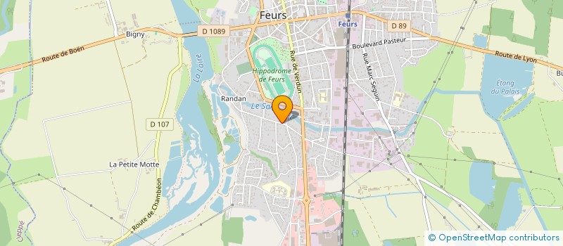 localisation de l'entreprise MONSIEUR MAURICE GUILLOT  FEURS