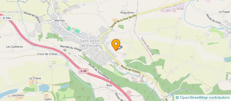 localisation de l'entreprise MONSIEUR MAURICE GUY  SAINT-VICTOR-DE-CESSIEU