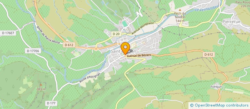 localisation de l'entreprise MONSIEUR MAURICE HAGEGE  SAINT-CHINIAN