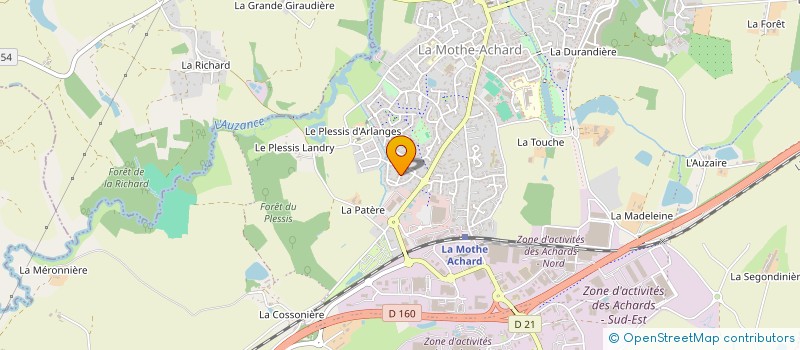 localisation de l'entreprise MONSIEUR MAURICE HAMON à LES ACHARDS