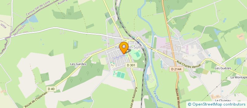 localisation de l'entreprise MONSIEUR MAURICE HERIVEAU à VALLON-EN-SULLY
