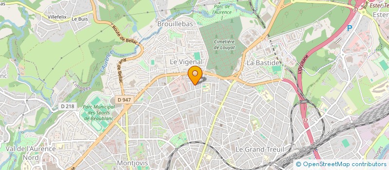 localisation de l'entreprise MONSIEUR MAURICE HILAIRE à LIMOGES