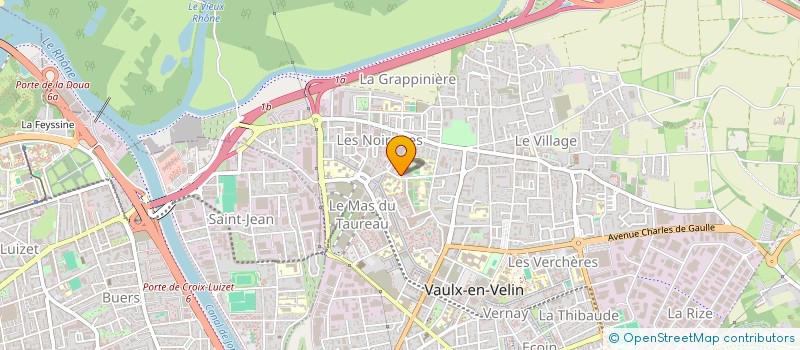 localisation de l'entreprise MONSIEUR MAURICE HOAREAU  VAULX-EN-VELIN