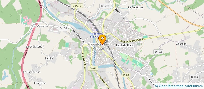 localisation de l'entreprise MONSIEUR MAURICE HOCQUET à ARGENTON-SUR-CREUSE