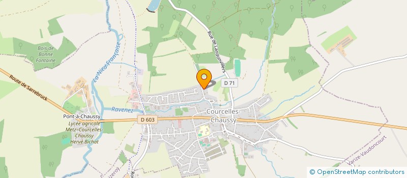 localisation de l'entreprise MONSIEUR MAURICE HOUBE  COURCELLES-CHAUSSY